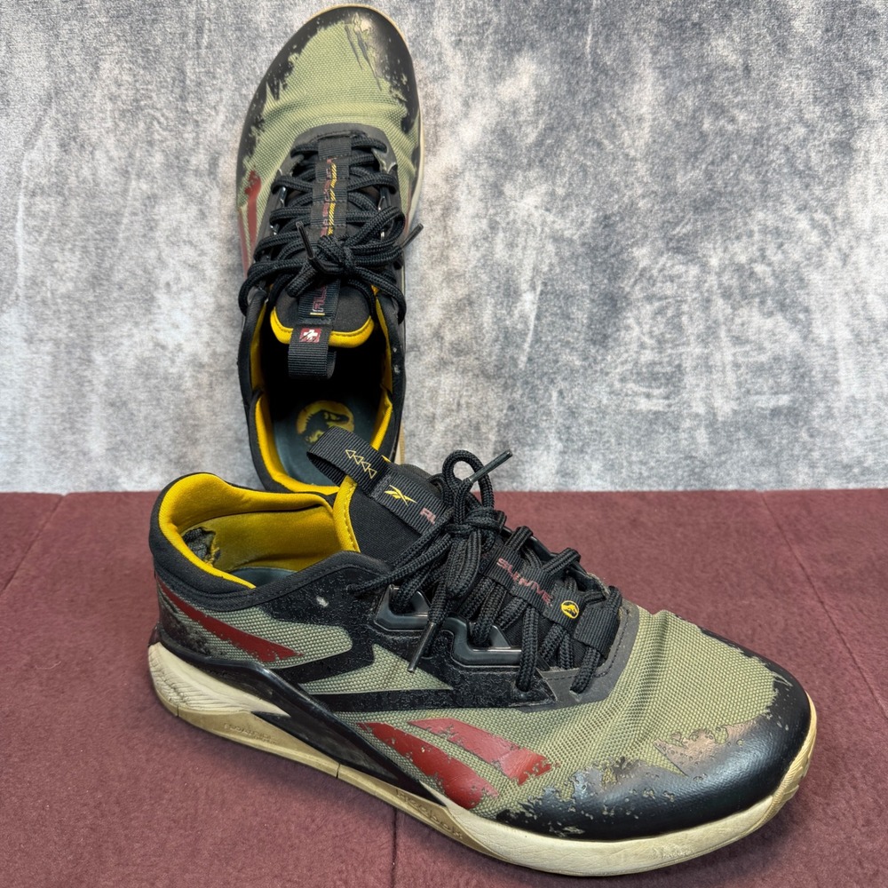 Reebok Nano X2 Adventure Jurassic World Sneakers Mens Green Black 10.5 Trail